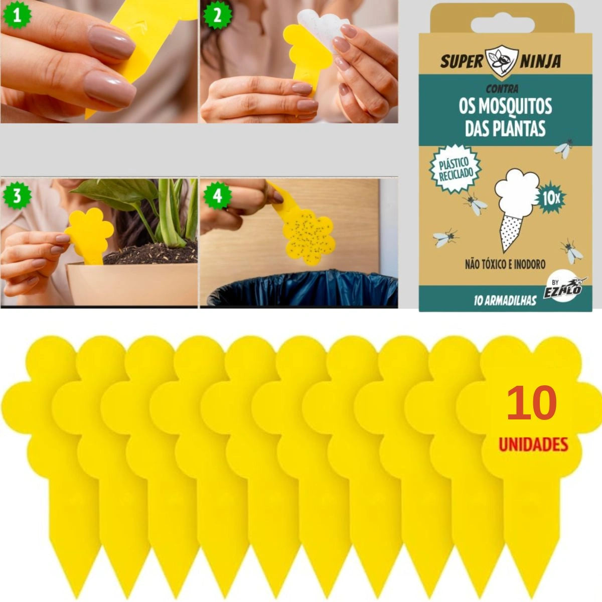 Tela de cola para proteger plantas