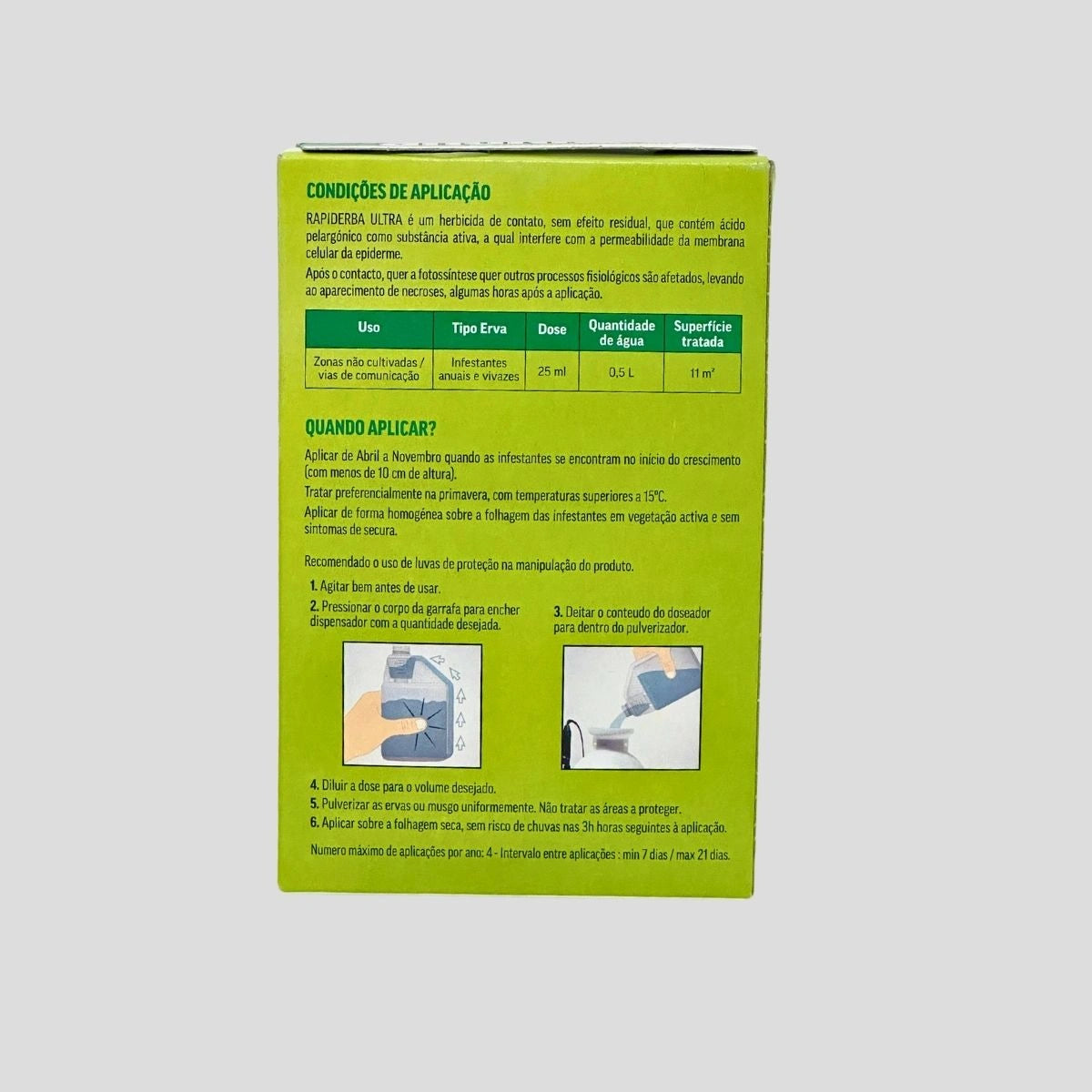 composição do herbicida concentrado