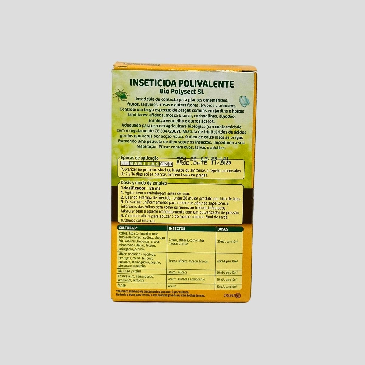 Modo de Aplicação Inseticida Bio Concentrado