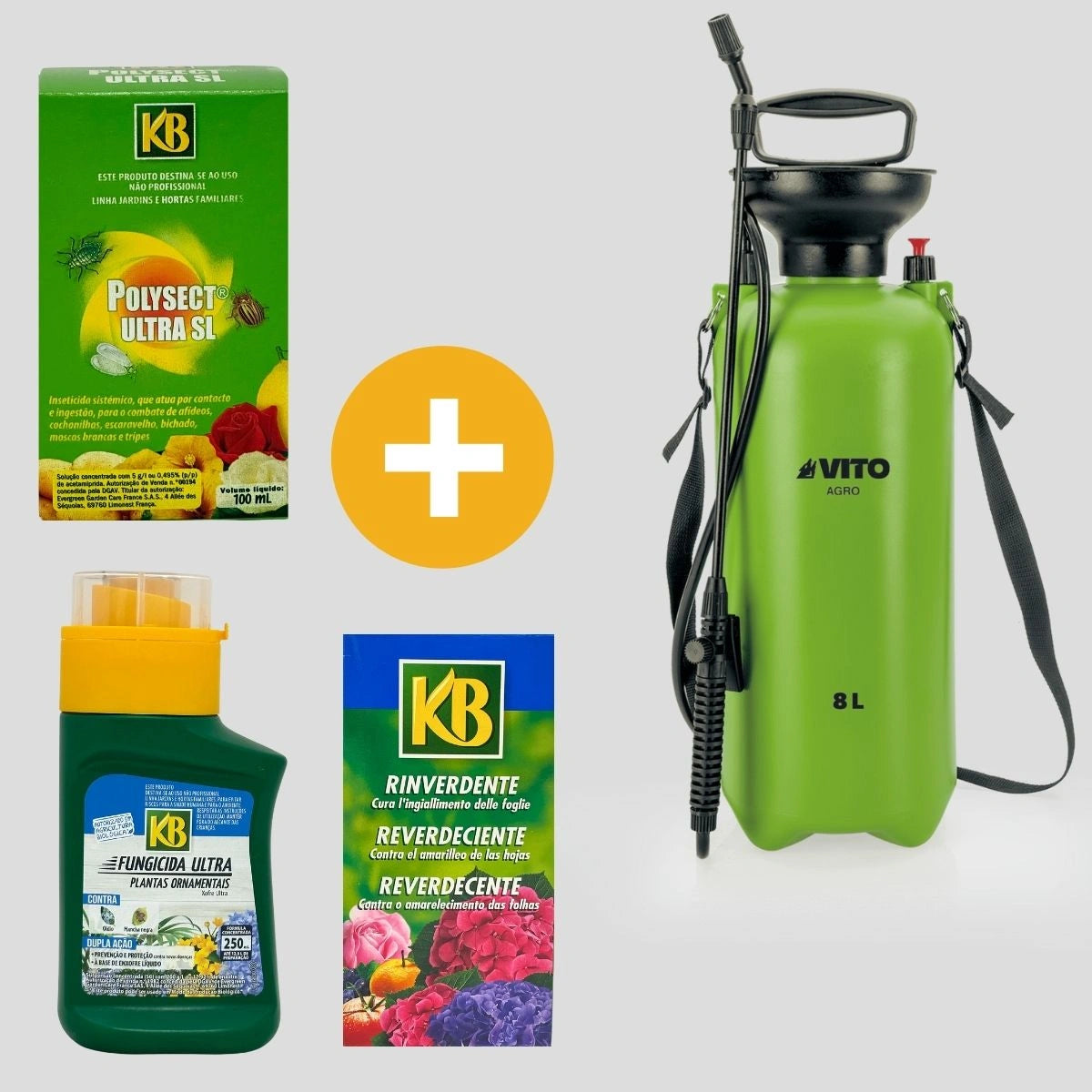 kit completo o tratamento de jardins grandes