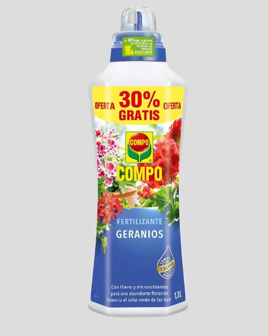 fertilizante para gerânios e plantas de flor