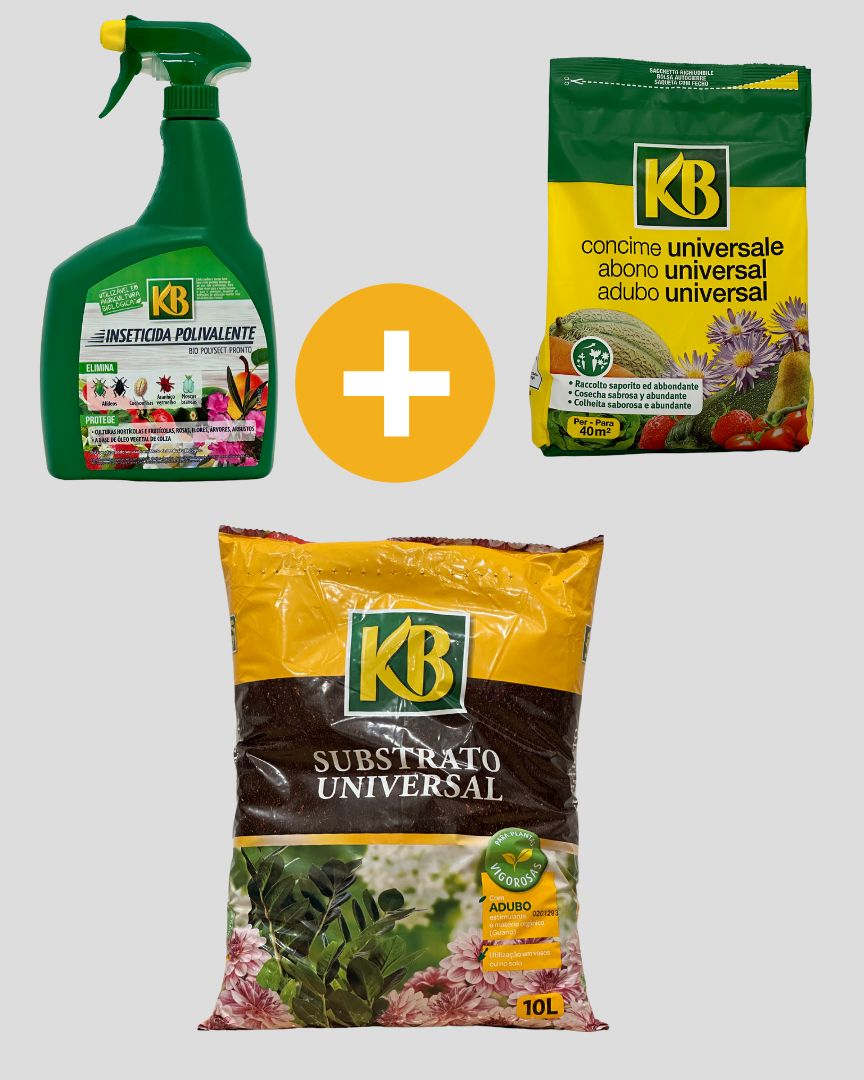 kit completo para o tratamento de plantas e flores em vasos