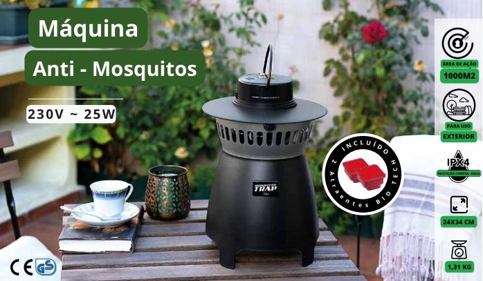 Máquina eléctrica anti-mosquitos até 1.000m2 | Exterior