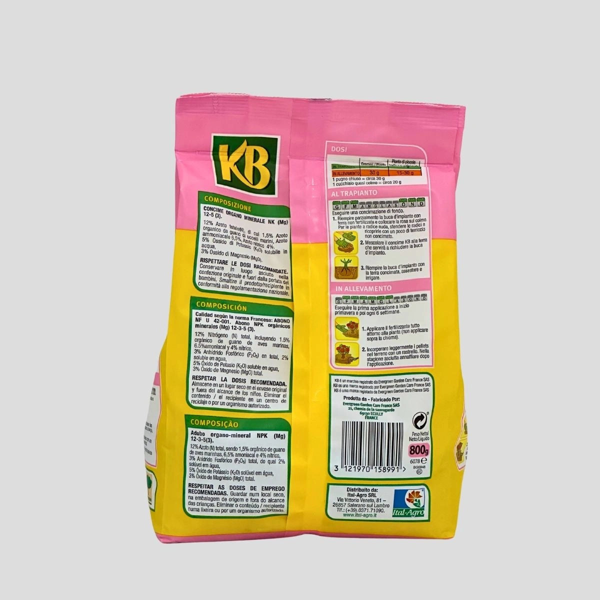 Rótulo KB Adubo Roseiras Granulado