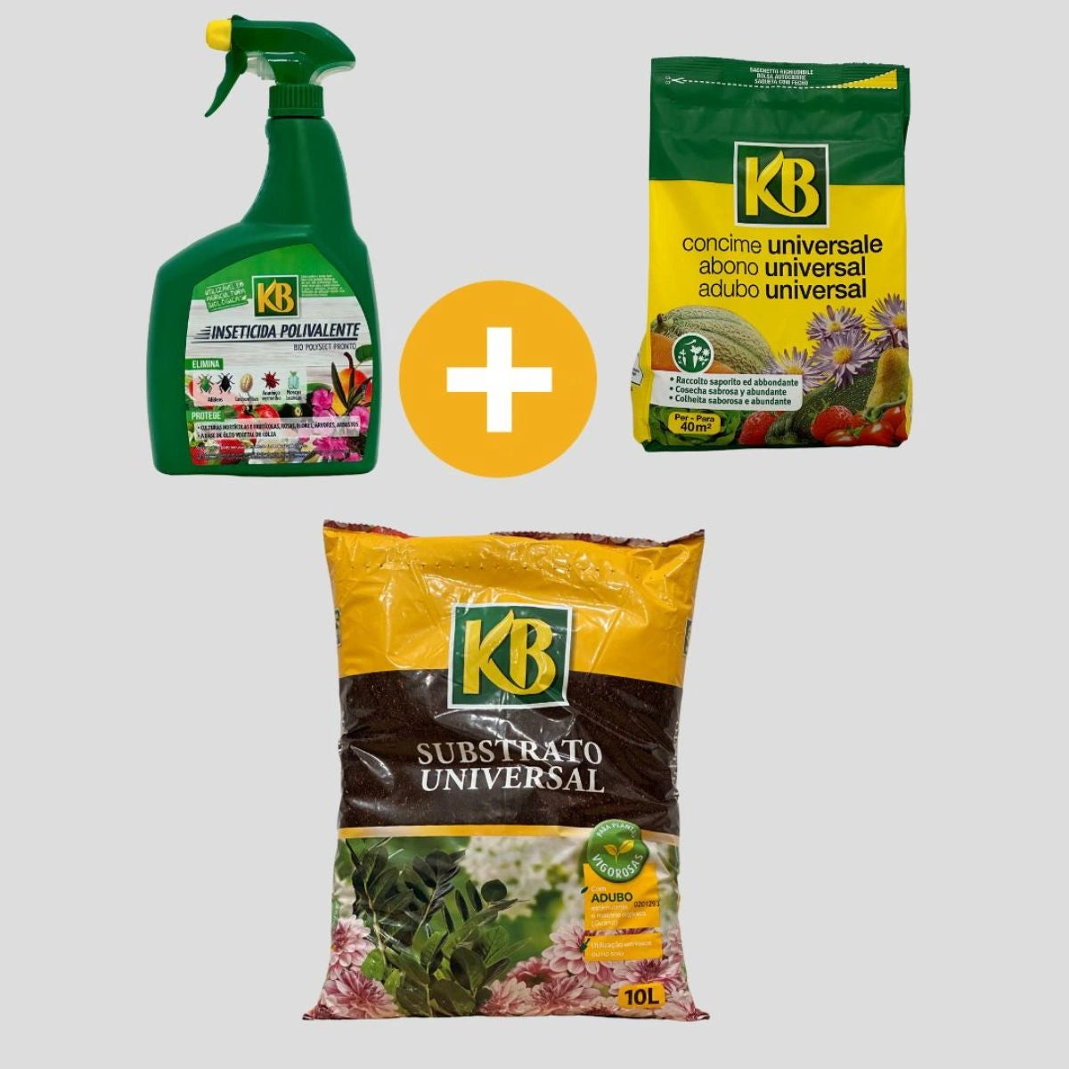kit completo para o tratamento de plantas e flores em vasos