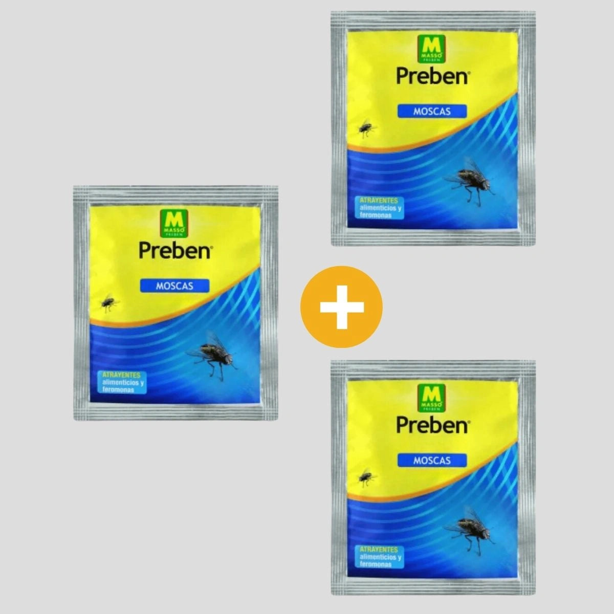 Pack de 3 atrativos para Armadilha Moscas