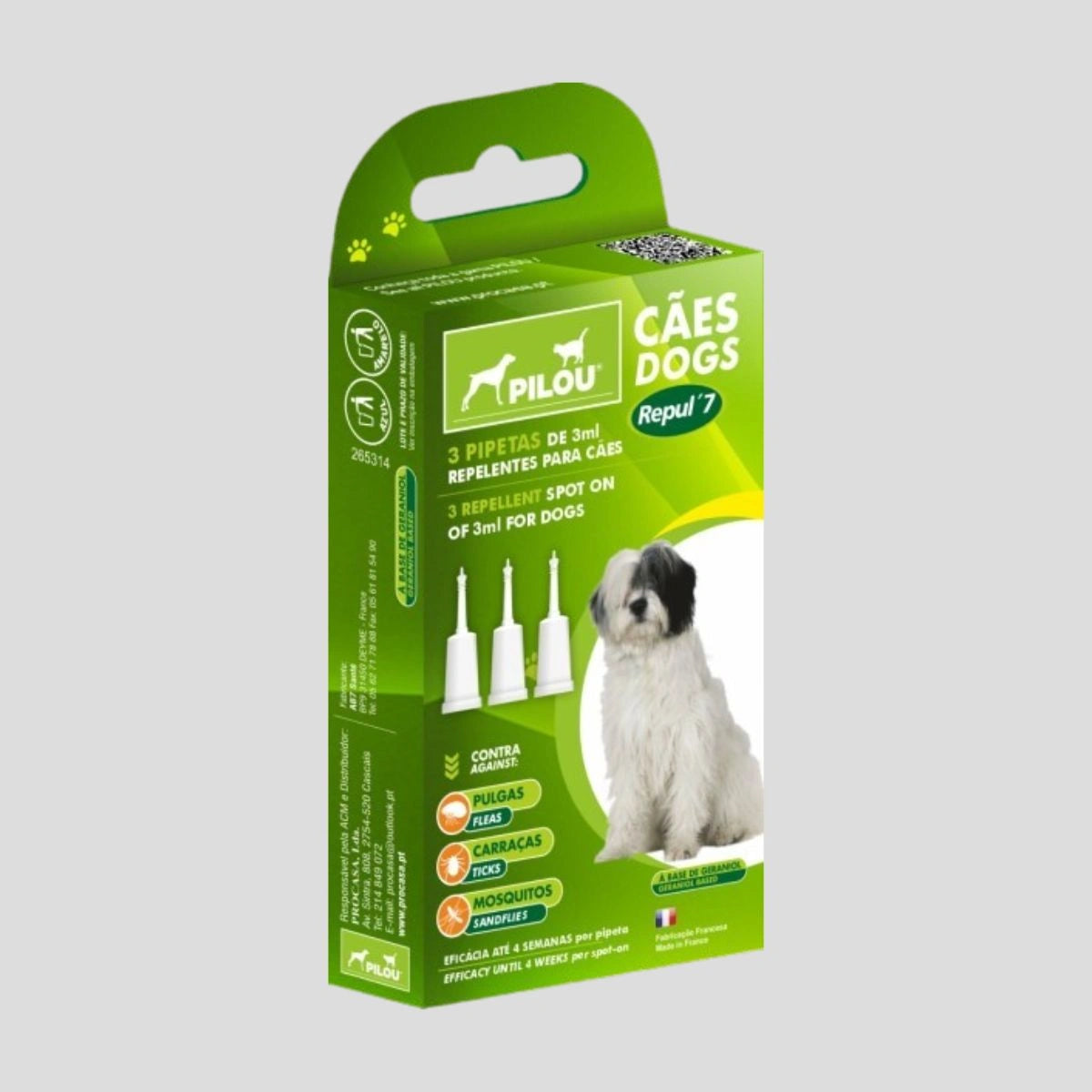 pipetas pulgas cães