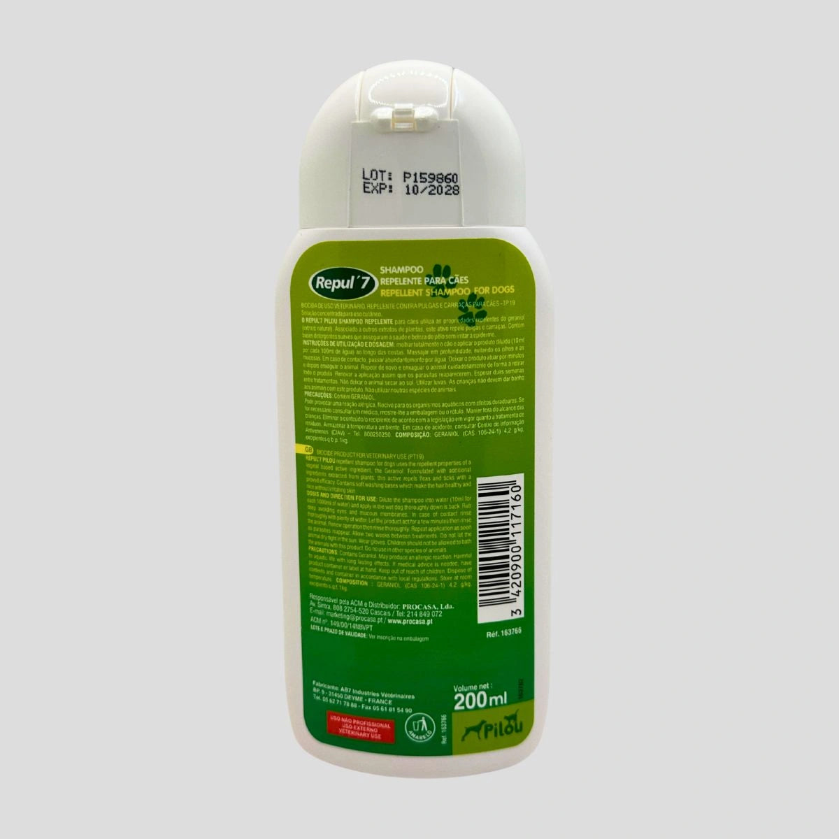 shampoo anti carraças