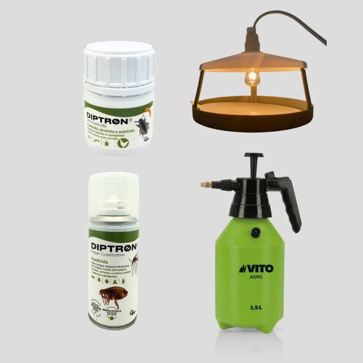 kit mais forte para eliminar pulgas no interior