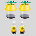pack 2 armadilhas e 2 atrativo anti-vespas